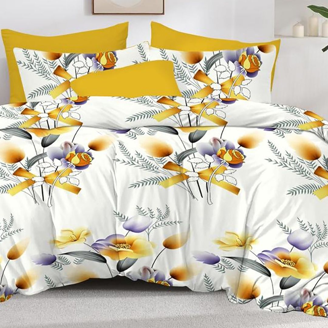 Lenjerie de pat 2 persoane, FINET 6 piese, Ralex Pucioasa, cearceaf pat 230x250 cm, cearceaf pilota 200x230 cm, 2 fete perna 70x70 cm, 2 fete perna 50x70 cm F474