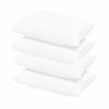 Set 2 Pilote Matlasate Alcam 200x220 cm si 4 Perne 50x70 cm Albe