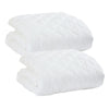 Set 2 Pilote Matlasate Alcam 200x220 cm si 4 Perne 50x70 cm Albe