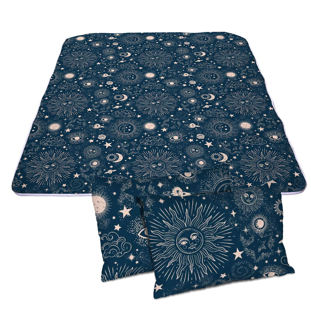 Set 2 Pilote Matlasate Alcam 200x220 cm si  4 Perne 50x70 cm Constelatie