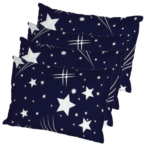 Set 2 Pilote Matlasate Alcam 200×220 cm si 4 Perne 50×70 cm Ploaie de stele