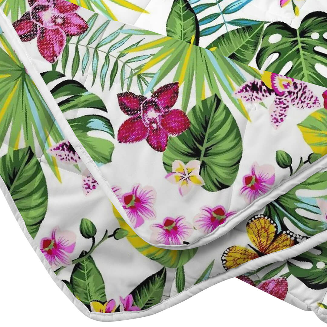 Set 2 Pilote Matlasate Alcam 200x220 cm si 4 Perne 50x70 cm Exotic