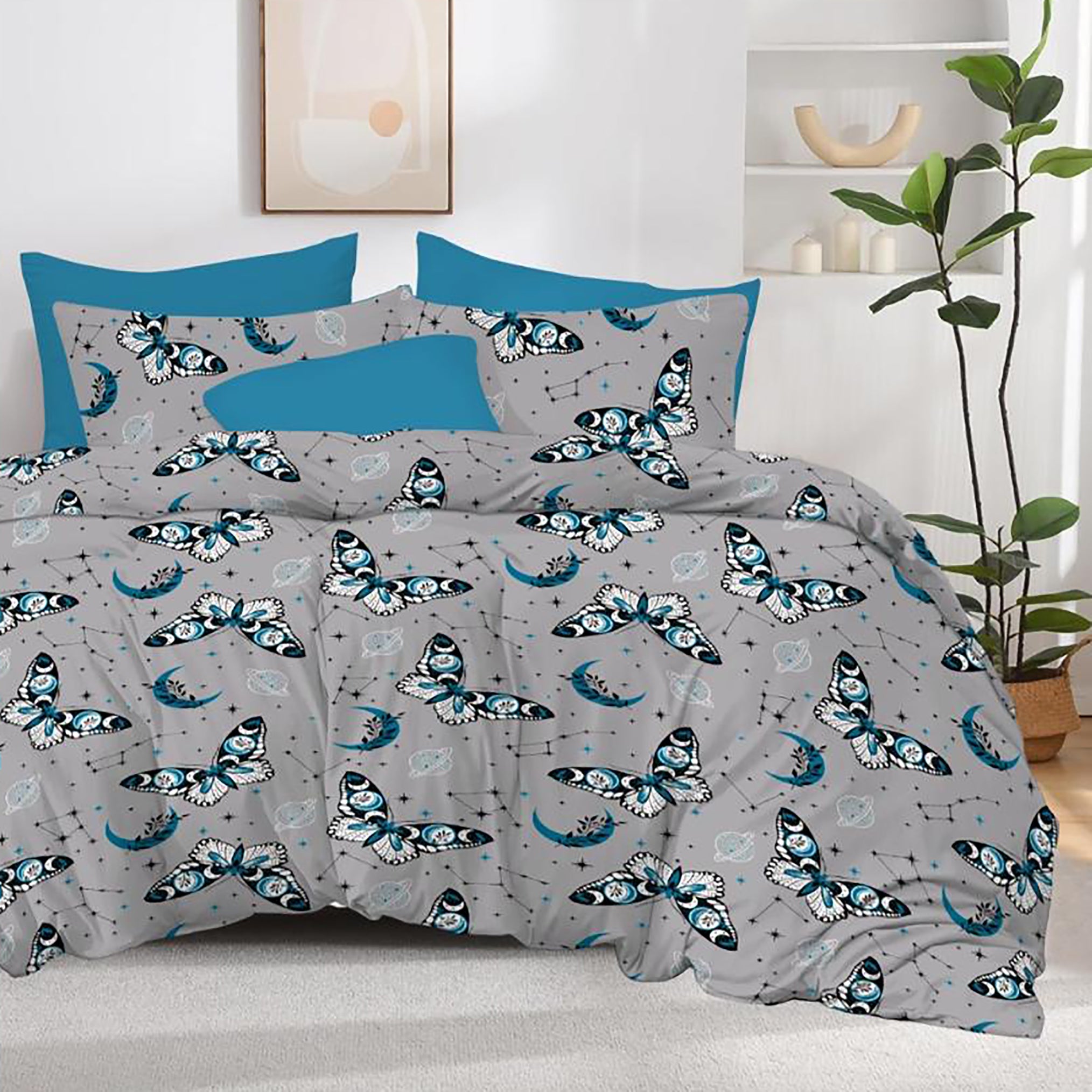 Lenjerie de pat 2 persoane, FINET 6 piese, Ralex Pucioasa, cearceaf pat 230x250 cm, cearceaf pilota 200x230 cm, 2 fete perna 70x70 cm, 2 fete perna 50x70 cm F483