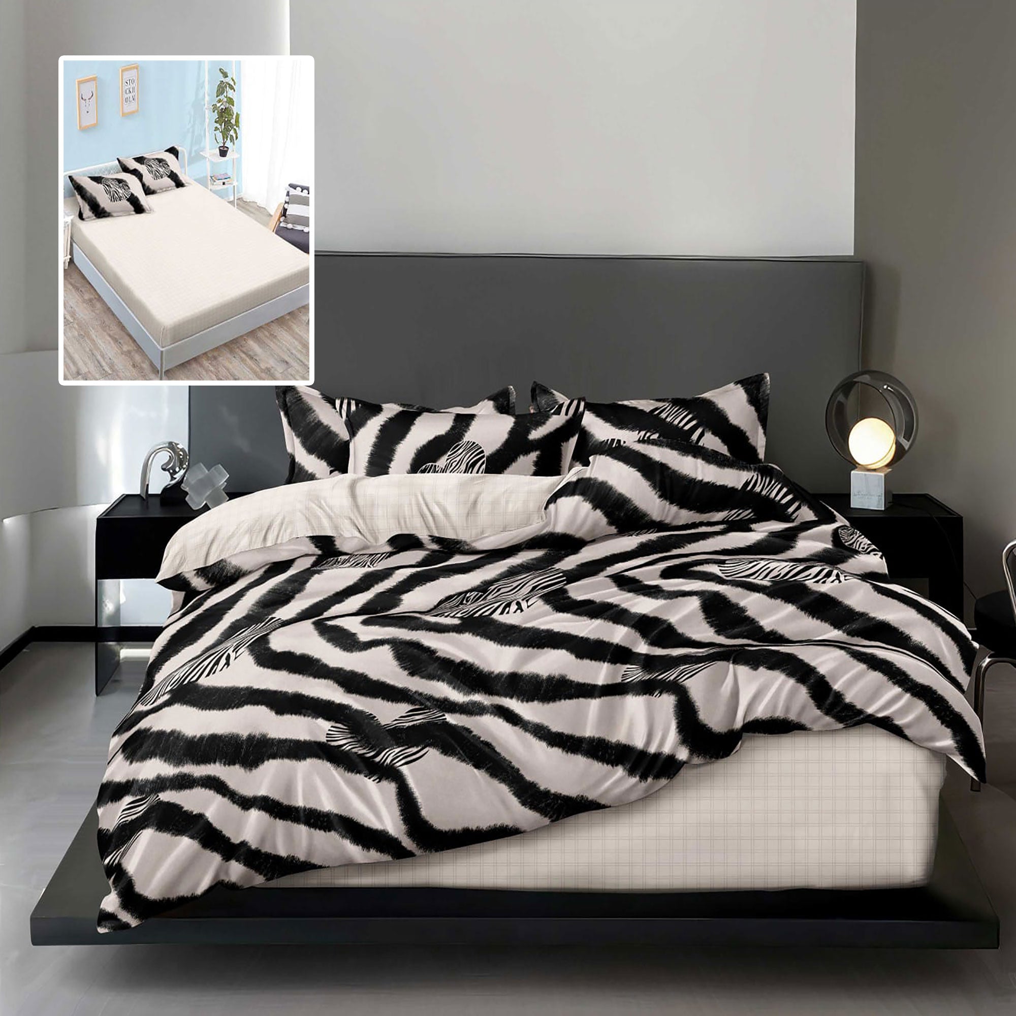 Lenjerie pat dublu Bumbac Finet Gros 6 piese Cearsaf cu elastic saltea 160×200 cm sau 180×200 cm Ralex Pucioasa LILY-VH